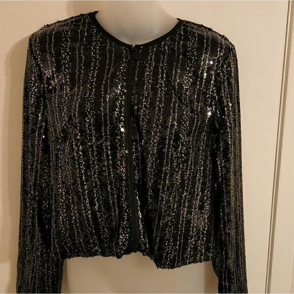 Christian Siriano Jackets & Blazers - Christian Siriano Printed Evening Jacket size L